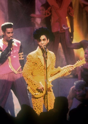 Prince performing at MTV's 1991 <i>Video Music Awards</i>.